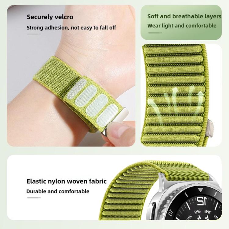 For Xiaomi Smart Band 10 / 9 / 8 xDfind Woven Nylon Hook And Loop Fastener Watch Band(Orange) - Watch Bands by xDfind | Online Shopping UK | buy2fix