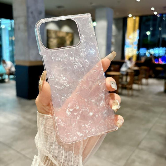 For Google Pixel 10 Pro Fold Pearlescent Shell Texture Phone Case(Pink) - Google Cases by buy2fix | Online Shopping UK | buy2fix