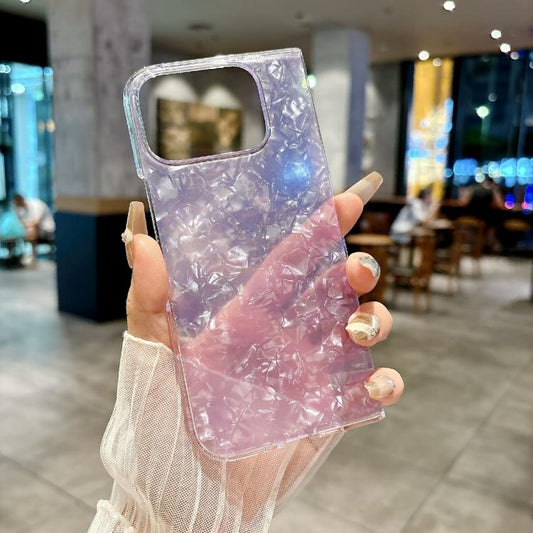 For Google Pixel 10 Pro Fold Pearlescent Shell Texture Phone Case(Purple) - Google Cases by buy2fix | Online Shopping UK | buy2fix