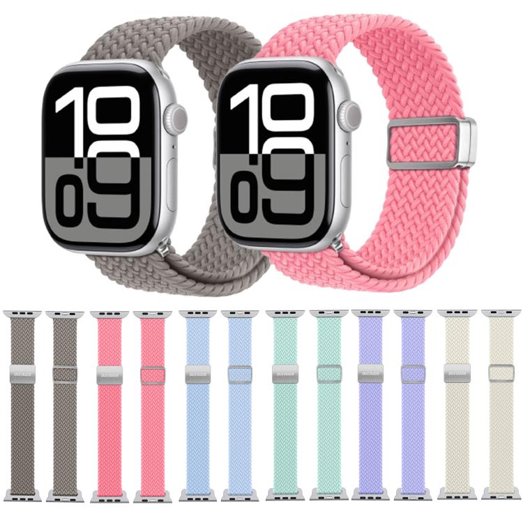For Apple Watch 38 / 40 / 41 / S10 42mm DUX DUCIS Mixture Ultra Series Magnetic Buckle Nylon Braided Strap(Light Blue) - Watch Bands by DUX DUCIS | Online Shopping UK | buy2fix