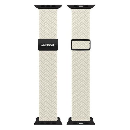 For Apple Watch 42 / 44 / 45 / 46 / 49mm DUX DUCIS Mixture Ultra Series Magnetic Buckle Nylon Braided Strap(Starlight) - Watch Bands by DUX DUCIS | Online Shopping UK | buy2fix