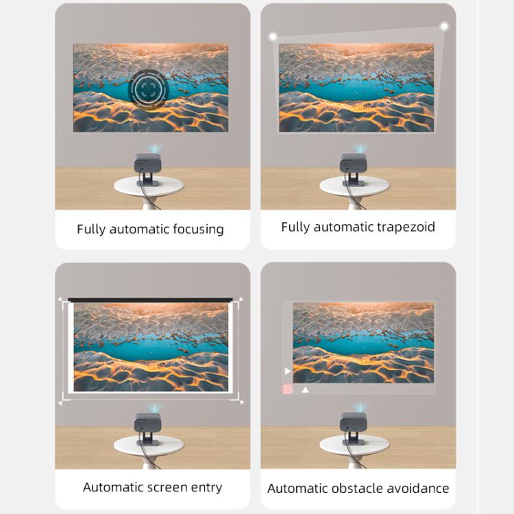 Cheerlux E1C Whale OS Version 1920x1080P 250ANSI Smart Projector, US Plug(Tarnish) - Mini Projector by Cheerlux | Online Shopping UK | buy2fix