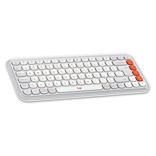 Logitech POP ICON KEYS Wireless Bluetooth Keyboard(White) - Wireless Keyboard by Logitech | Online Shopping UK | buy2fix