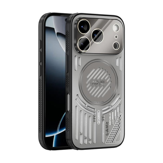 For iPhone 17 Pro ABEEL Ice Fox Series Magsafe Heat Sink Cooling Phone Case(Titanium Gray) - iPhone 17 Pro Cases by buy2fix | Online Shopping UK | buy2fix