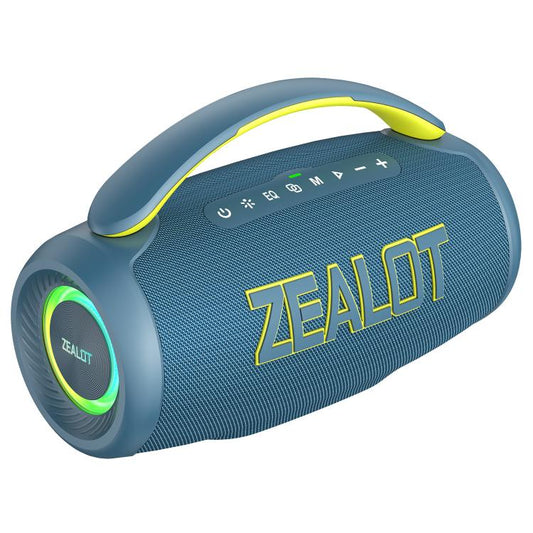 Zealot P12 60W Portable Handheld Outdoor RGB Bluetooth Speaker(Blue) - Desktop Speaker by ZEALOT | Online Shopping UK | buy2fix