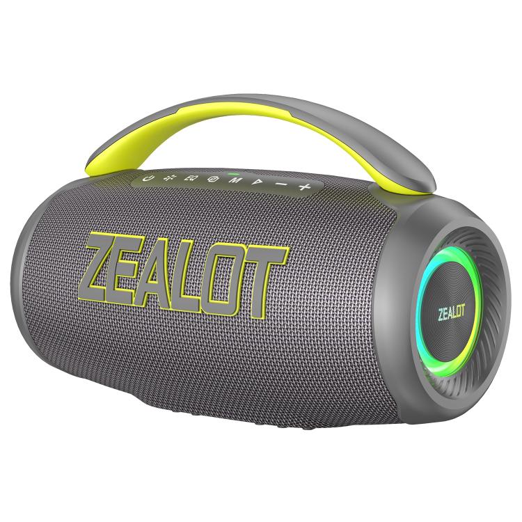 Zealot P12 60W Portable Handheld Outdoor RGB Bluetooth Speaker(Grey) - Desktop Speaker by ZEALOT | Online Shopping UK | buy2fix