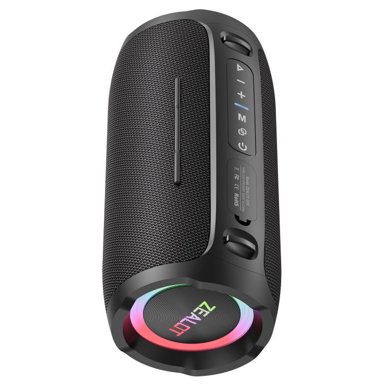 Zealot S76 50W Portable Outdoor RGB Bluetooth Speaker, Type:without Microphone(Black) - Desktop Speaker by ZEALOT | Online Shopping UK | buy2fix