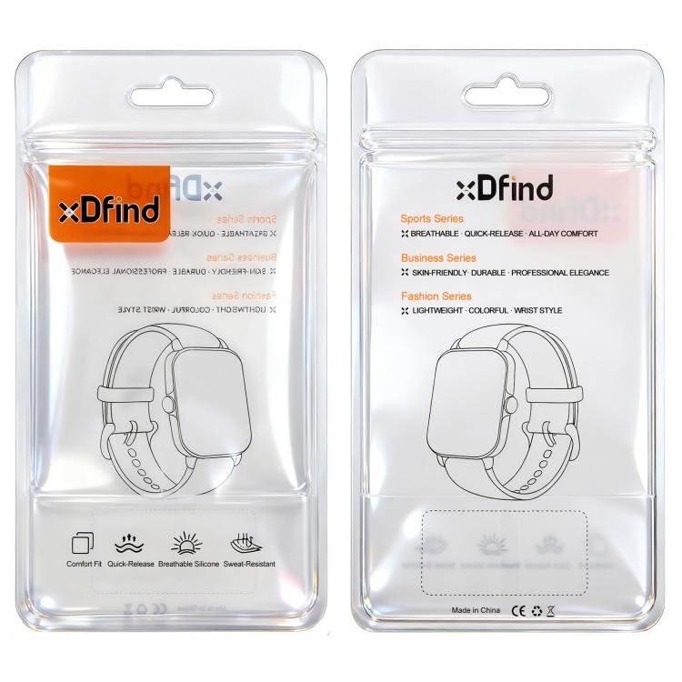 22mm xDfind Rivet Buckle Genuine Leather Watch Band(Orange) - 22mm Bands by xDfind | Online Shopping UK | buy2fix