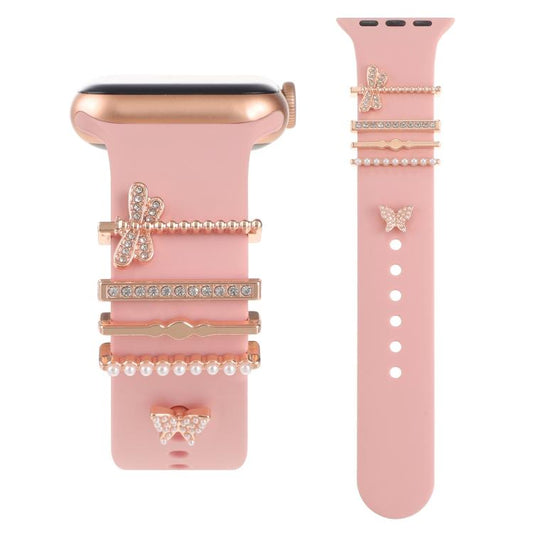 Smart Watch Band Decorative Ring Metal Accessories(Dragonfly Butterfly) - Watch Decorations by buy2fix | Online Shopping UK | buy2fix