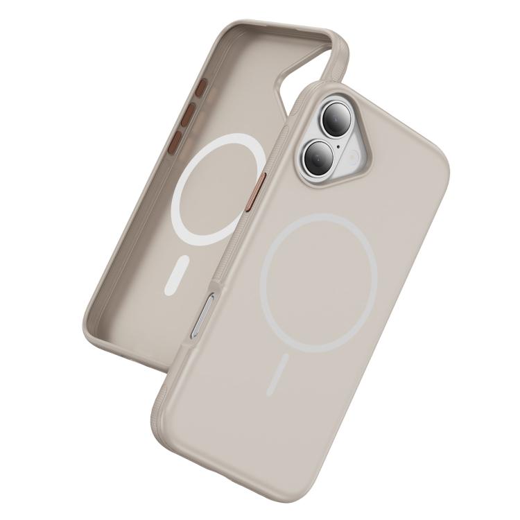 For iPhone 17 Imitation Original Magsafe PC Hybrid TPU Phone Case(Beige Grey) - iPhone 17 Cases by buy2fix | Online Shopping UK | buy2fix