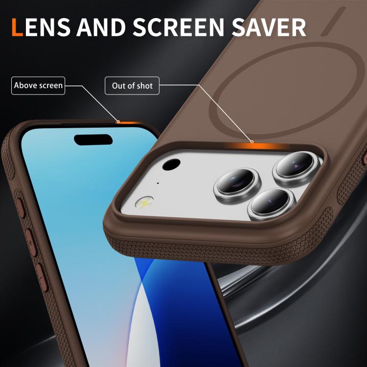 For iPhone 17 Pro Max Imitation Original Magsafe PC Hybrid TPU Phone Case(Coffee) - iPhone 17 Pro Max Cases by buy2fix | Online Shopping UK | buy2fix