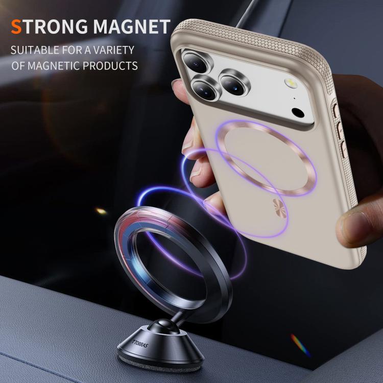 For iPhone 17 Pro Max Imitation Original CD Texture Magsafe PC Hybrid TPU Phone Case(Beige Grey) - iPhone 17 Pro Max Cases by buy2fix | Online Shopping UK | buy2fix