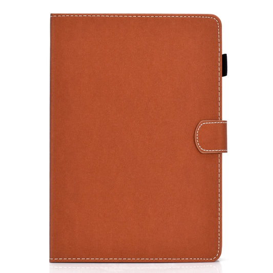 For iPad Air 2022 / 2020 10.9 Solid Color Magnetic Horizontal Flip Leather Case with Card Slots & Holder & Anti-skid Strip(Brown) - iPad Air (2022) / (2020) 10.9 Cases by buy2fix | Online Shopping UK | buy2fix