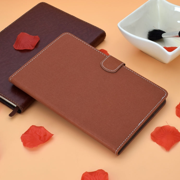 For iPad Air 2022 / 2020 10.9 Solid Color Magnetic Horizontal Flip Leather Case with Card Slots & Holder & Anti-skid Strip(Brown) - iPad Air (2022) / (2020) 10.9 Cases by buy2fix | Online Shopping UK | buy2fix