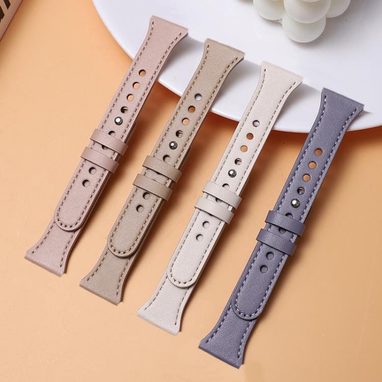 22mm xDfind Double Ring Single Rivet Genuine Leather Watch Band(Army Green) - 22mm Bands by xDfind | Online Shopping UK | buy2fix