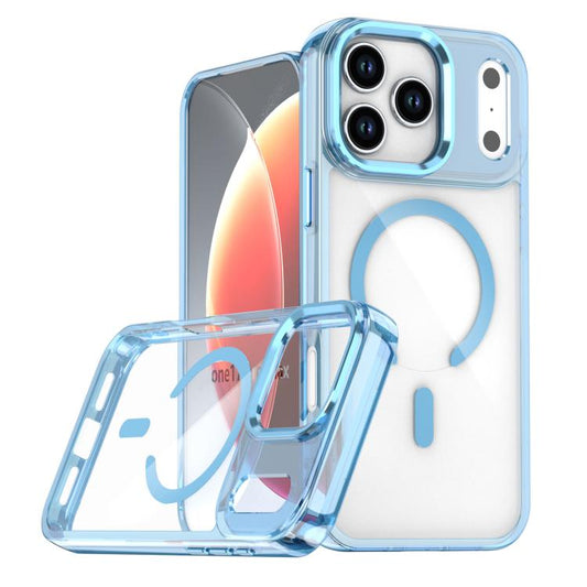 For iPhone 17 Pro Max MagSafe Magnetic Clear Phone Case(Blue) - iPhone 17 Pro Max Cases by buy2fix | Online Shopping UK | buy2fix