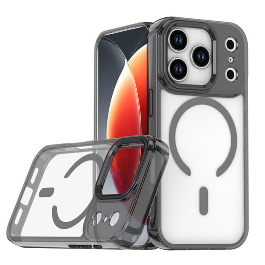 For iPhone 17 Pro MagSafe Magnetic Clear Phone Case(Black) - iPhone 17 Pro Cases by buy2fix | Online Shopping UK | buy2fix