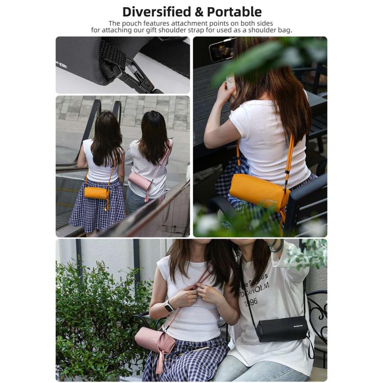 For DJI OSMO Pocket 3 Sunnylife Carrying Handbag Storage Shoulder Bag Combo Bags Mini Travel Daily Pouch(Pink) - Case & Bags by Sunnylife | Online Shopping UK | buy2fix