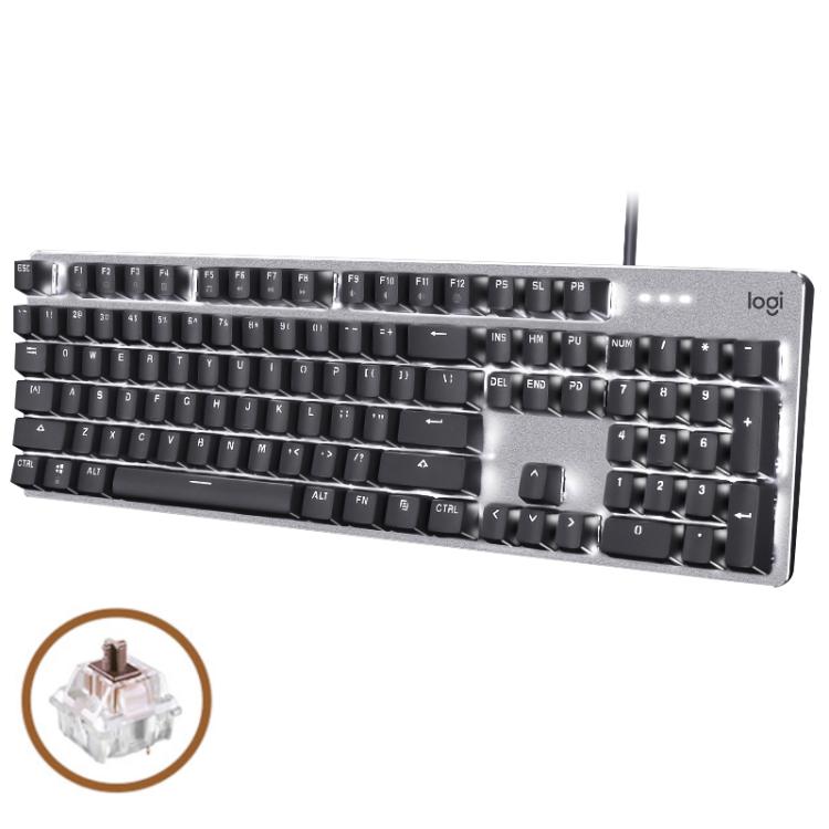 Logitech K845 Backlit Mechanical Wired Keyboard, Cable Length: 1.8m, Type:Longhua-Red Axis(Black) - Wired Keyboard by Logitech | Online Shopping UK | buy2fix