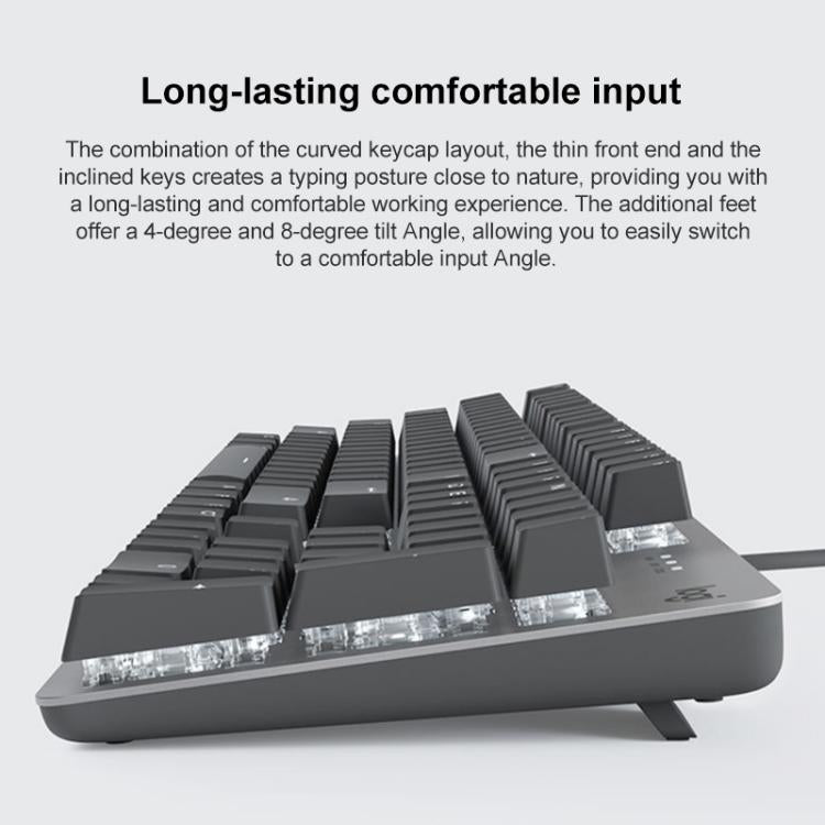 Logitech K845 Backlit Mechanical Wired Keyboard, Cable Length: 1.8m, Type:TTC-Red Axis(Black) - Wired Keyboard by Logitech | Online Shopping UK | buy2fix