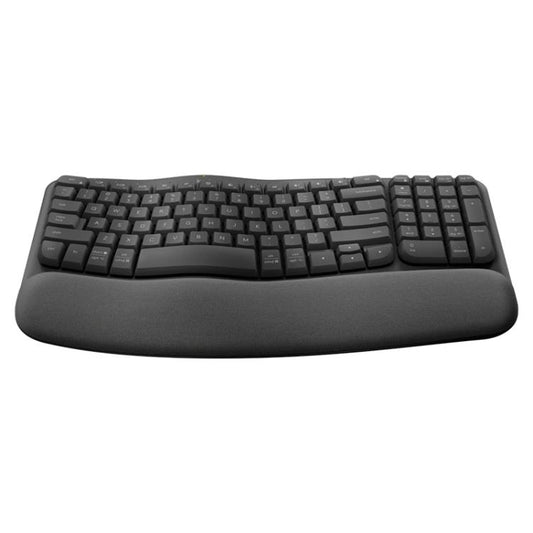 Logitech WAVE KEYS Wireless Ergonomic Keyboard(Black) - Wireless Keyboard by Logitech | Online Shopping UK | buy2fix