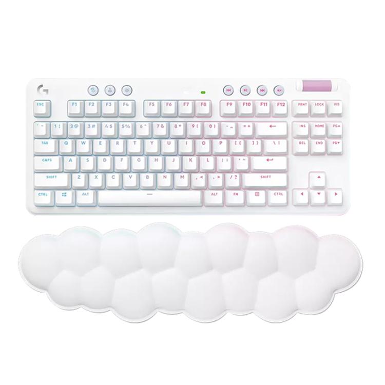Logitech G715 Dual-Mode 87-Key RGB Wireless Bluetooth Mechanical Keyboard, Tea Shaft(White) - Wireless Keyboard by Logitech | Online Shopping UK | buy2fix