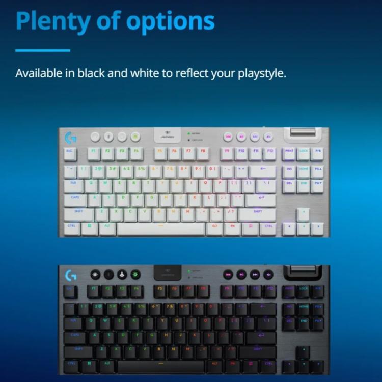 Logitech G915 X LIGHTSPEED TKL Low Profile Gaming Keyboard(White Tactile) - Wireless Keyboard by Logitech | Online Shopping UK | buy2fix