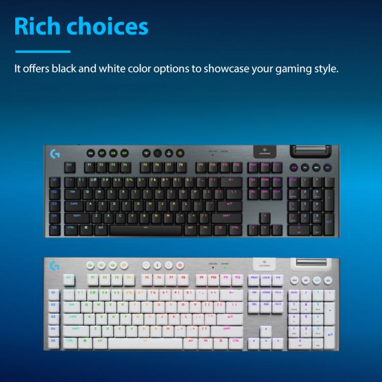 Logitech G915 X LIGHTSPEED Wireless Low Profile Gaming Keyboard(Black Clicky) - Wireless Keyboard by Logitech | Online Shopping UK | buy2fix