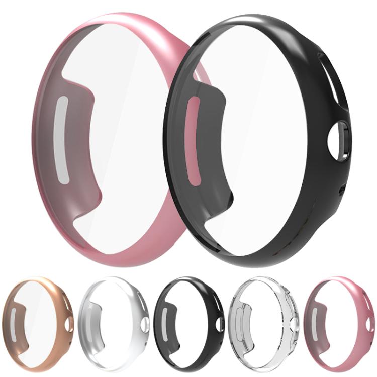 For Google Pixel Watch 3 45mm Integrated Full Coverage TPU Watch Protective Cover(Rose Gold) - Watch Cases by buy2fix | Online Shopping UK | buy2fix