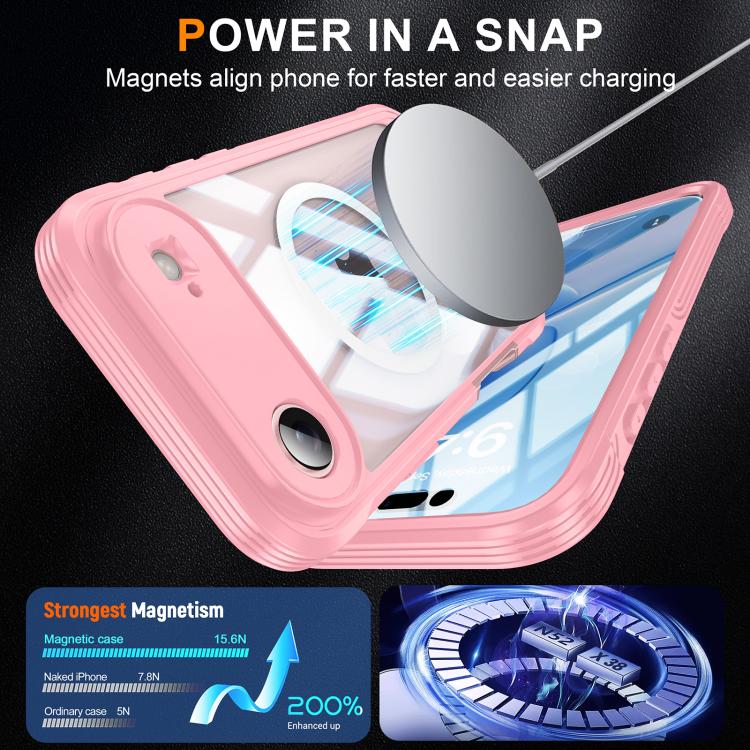 For iPhone Air RedPepper Tempered Glass MagSafe Phone Case(Pink) - iPhone Air Cases by RedPepper | Online Shopping UK | buy2fix