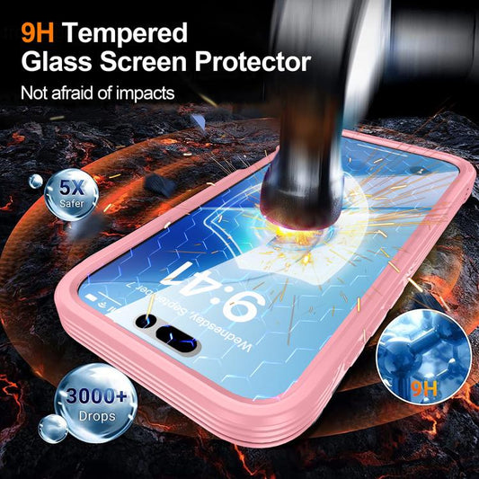For iPhone 17 Pro Max RedPepper Tempered Glass MagSafe Phone Case(Pink) - iPhone 17 Pro Max Cases by RedPepper | Online Shopping UK | buy2fix