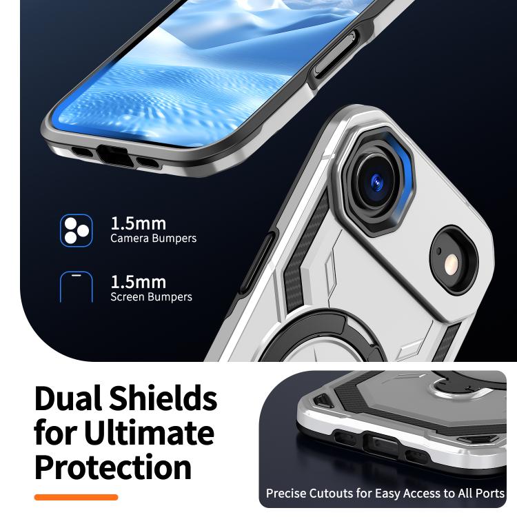 For iPhone Air Cooling MagSafe Holder Phone Case(Grey) - iPhone Air Cases by buy2fix | Online Shopping UK | buy2fix