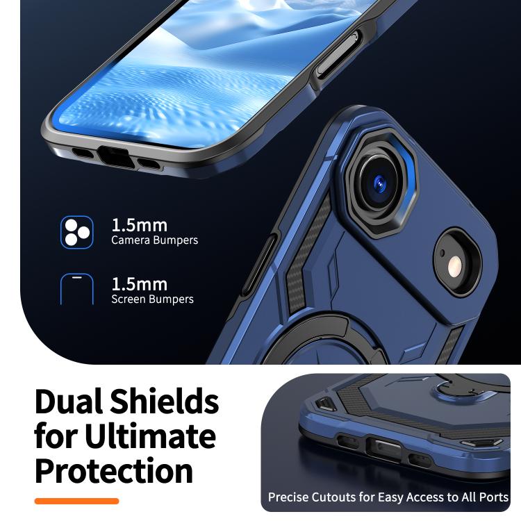 For iPhone Air Cooling MagSafe Holder Phone Case(Blue) - iPhone Air Cases by buy2fix | Online Shopping UK | buy2fix