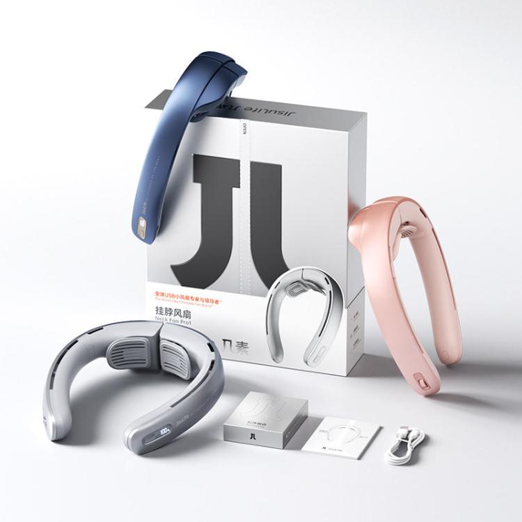 JisuLife FA45 100-speed Dual Turbo Portable Neck Fan Pro1(Silver) - Electric Fans by Jisulife | Online Shopping UK | buy2fix