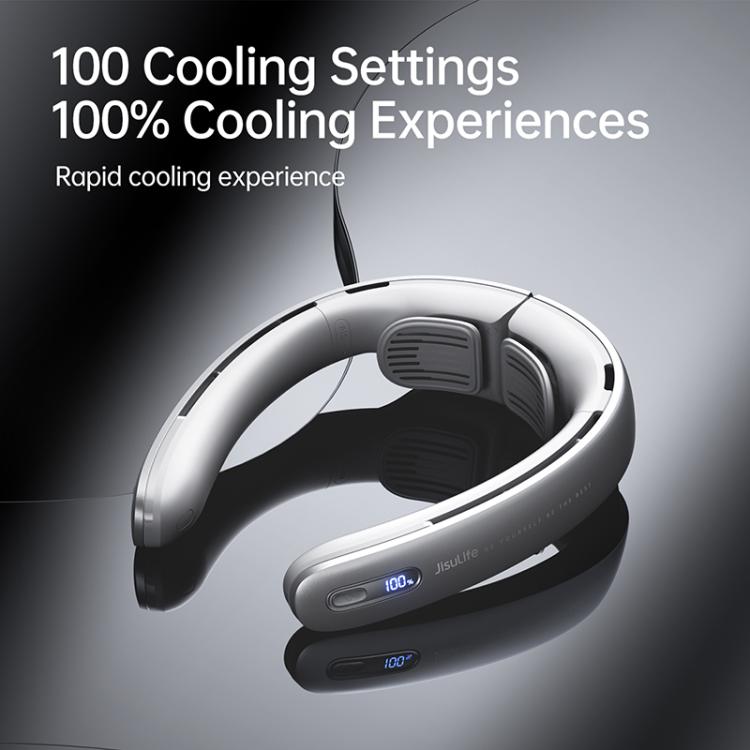 JisuLife FA45 100-speed Dual Turbo Portable Neck Fan Pro1(Silver) - Electric Fans by Jisulife | Online Shopping UK | buy2fix