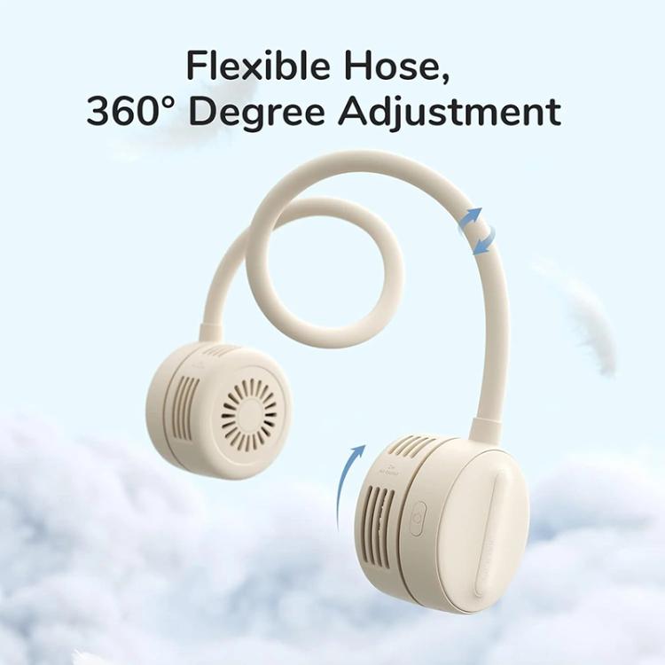 JisuLife FA25 Outdoor Sports Portable Neck Fan Life1(Brown) - Electric Fans by Jisulife | Online Shopping UK | buy2fix