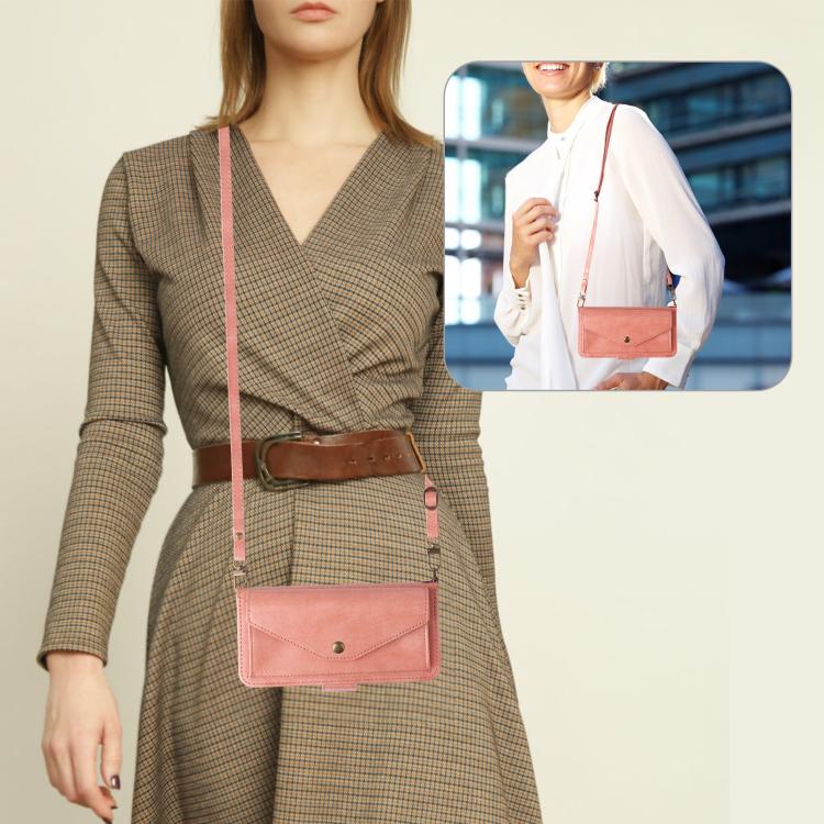 For Google Pixel 10 Pro / 10 / 9 Pro / 9 Multi-card Slots Crossbody Cowhide Leather Phone Case(Pink) - Google Cases by buy2fix | Online Shopping UK | buy2fix