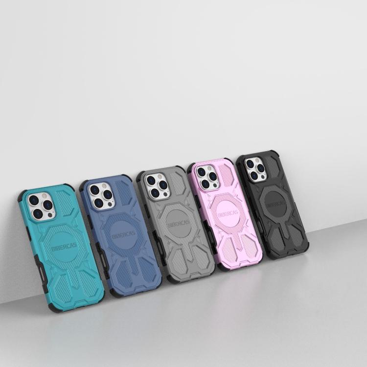 For iPhone 16 Pro Max BIBERCAS Real Color Series MagSafe Shockproof Phone Case(Pink) - iPhone 16 Pro Max Cases by BIBERCAS | Online Shopping UK | buy2fix