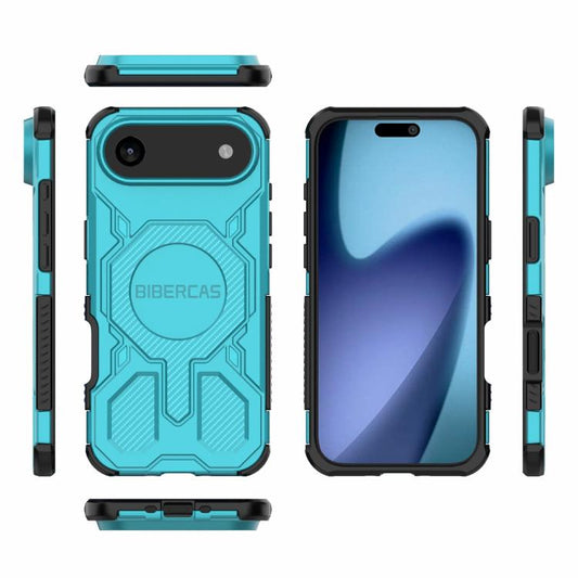 For iPhone 17 Air BIBERCAS Real Color Series MagSafe Shockproof Phone Case(Green) - iPhone 17 Air Cases by BIBERCAS | Online Shopping UK | buy2fix