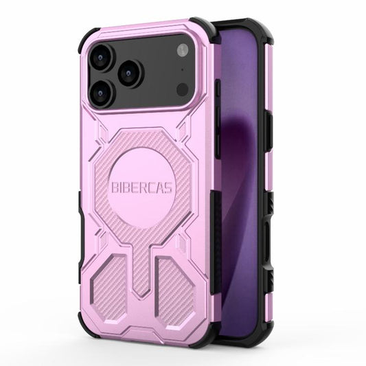 For iPhone 17 Pro Max BIBERCAS Real Color Series MagSafe Shockproof Phone Case(Pink) - iPhone 17 Pro Max Cases by BIBERCAS | Online Shopping UK | buy2fix