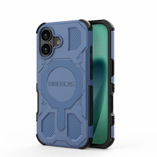 For iPhone 17 BIBERCAS Real Color Series MagSafe Shockproof Phone Case(Blue) - iPhone 17 Cases by BIBERCAS | Online Shopping UK | buy2fix