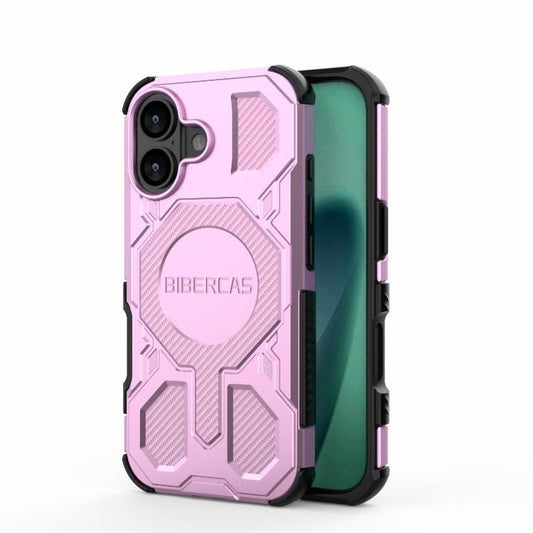 For iPhone 17 BIBERCAS Real Color Series MagSafe Shockproof Phone Case(Pink) - iPhone 17 Cases by BIBERCAS | Online Shopping UK | buy2fix