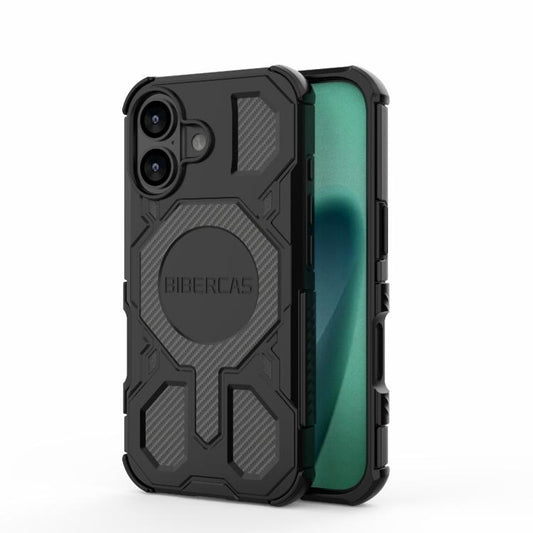 For iPhone 17 BIBERCAS Real Color Series MagSafe Shockproof Phone Case(Black) - iPhone 17 Cases by BIBERCAS | Online Shopping UK | buy2fix