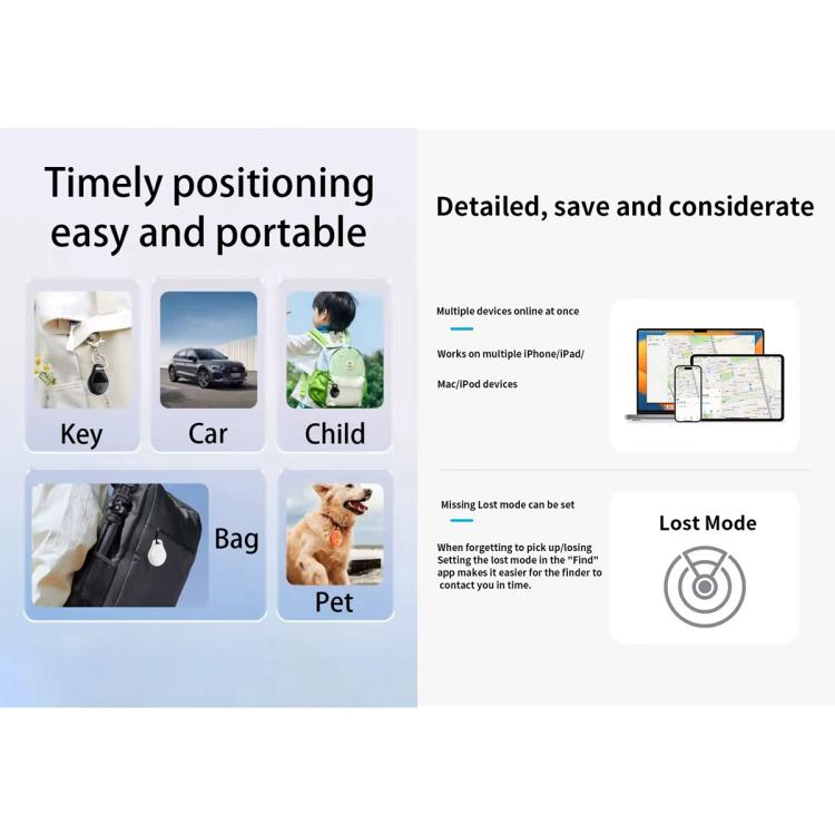 JHX05 iOS Mini GPS Global Smart Location Tracker Anti-lost Device(Black) - Personal Tracker by buy2fix | Online Shopping UK | buy2fix