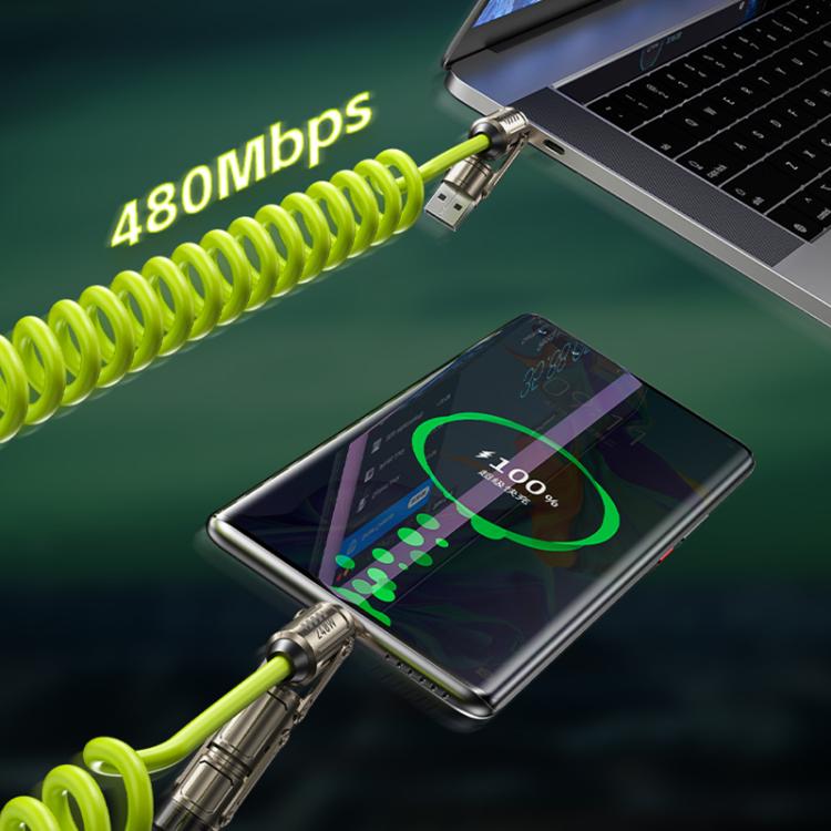 WK WDC-80 240W Car Charging Data Cable with Safety Hammer(Black) - Emergency Hammer by WK | Online Shopping UK | buy2fix