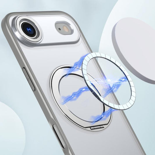 For iPhone Air kalebol MagSafe Metal Ring Holder Phone Case(Titanium Gray) - iPhone Air Cases by Kalebol | Online Shopping UK | buy2fix