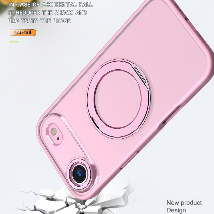 For iPhone Air kalebol MagSafe Metal Ring Holder Phone Case(Pink) - iPhone Air Cases by Kalebol | Online Shopping UK | buy2fix