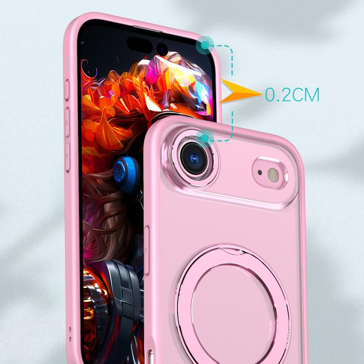 For iPhone Air kalebol MagSafe Metal Ring Holder Phone Case(Pink) - iPhone Air Cases by Kalebol | Online Shopping UK | buy2fix