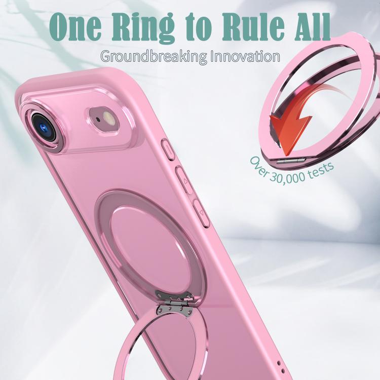 For iPhone Air kalebol MagSafe Metal Ring Holder Phone Case(Pink) - iPhone Air Cases by Kalebol | Online Shopping UK | buy2fix