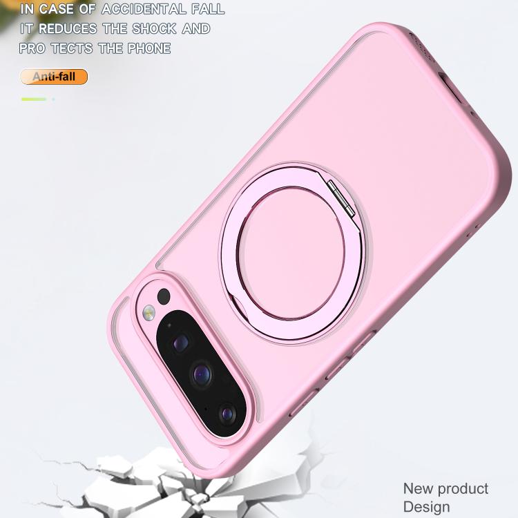 For Google Pixel 10 Pro kalebol MagSafe Metal Ring Holder Phone Case(Pink) - Google Cases by Kalebol | Online Shopping UK | buy2fix